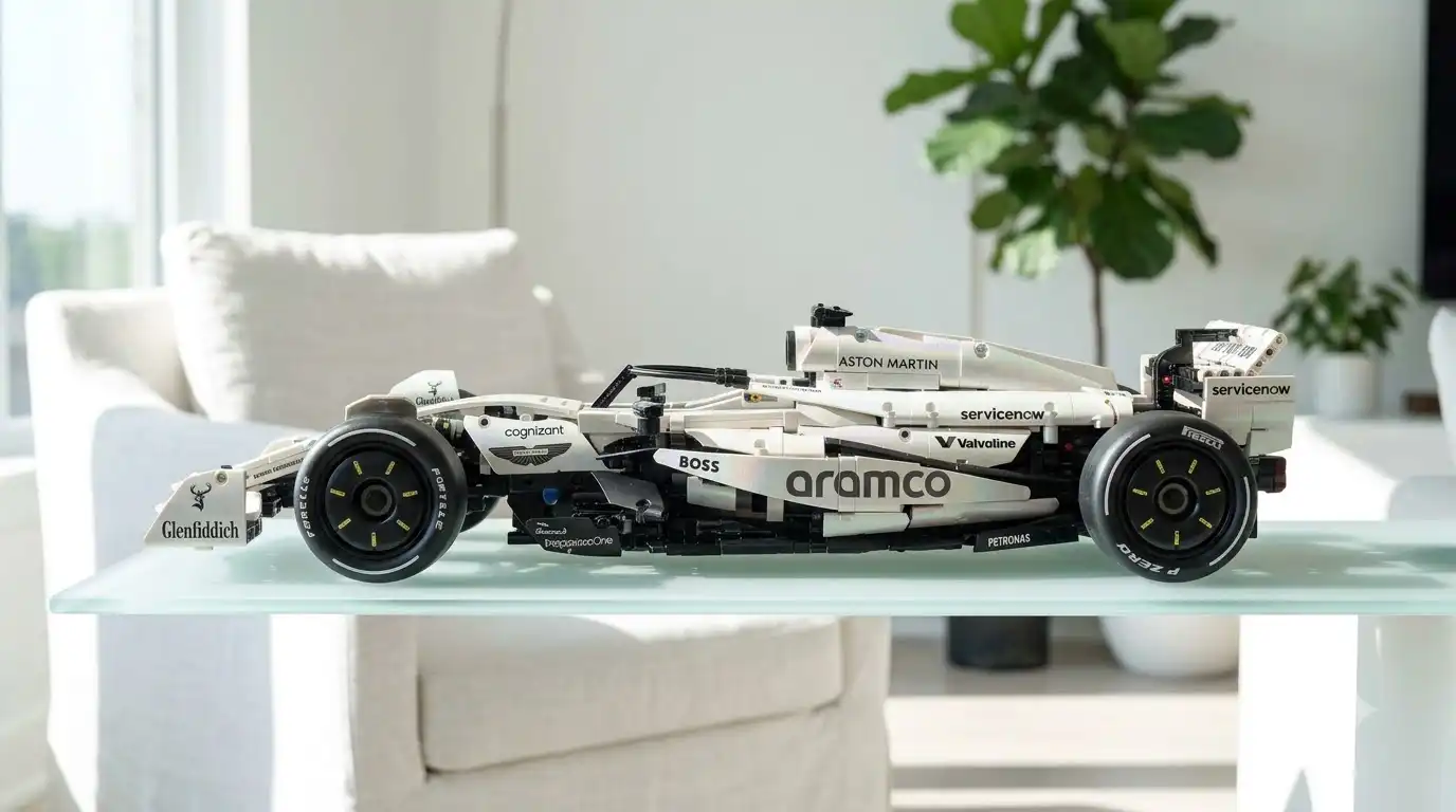 BAV Brick F1 Red Bull RB21 model in pearl white livery finish