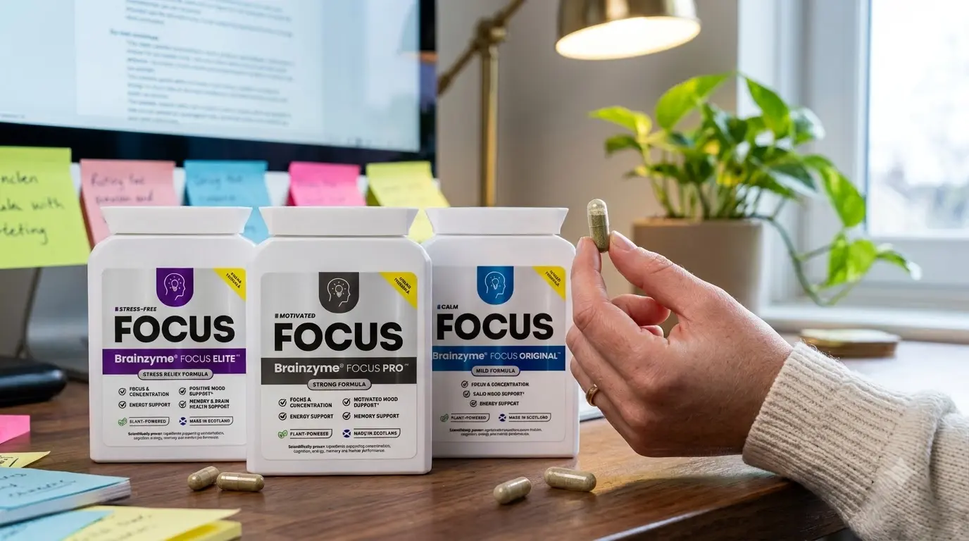 Brainzyme FOCUS capsules marketed for ADHD focus support