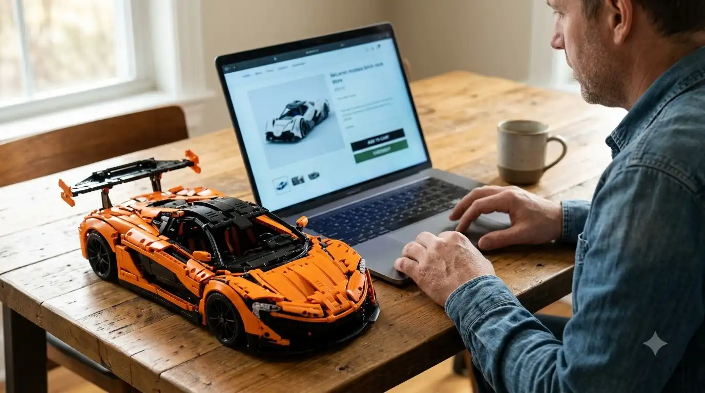 Price comparison for the BAV Brick Mercedes-AMG GT3 next to the CaDA C64008W retail listing
