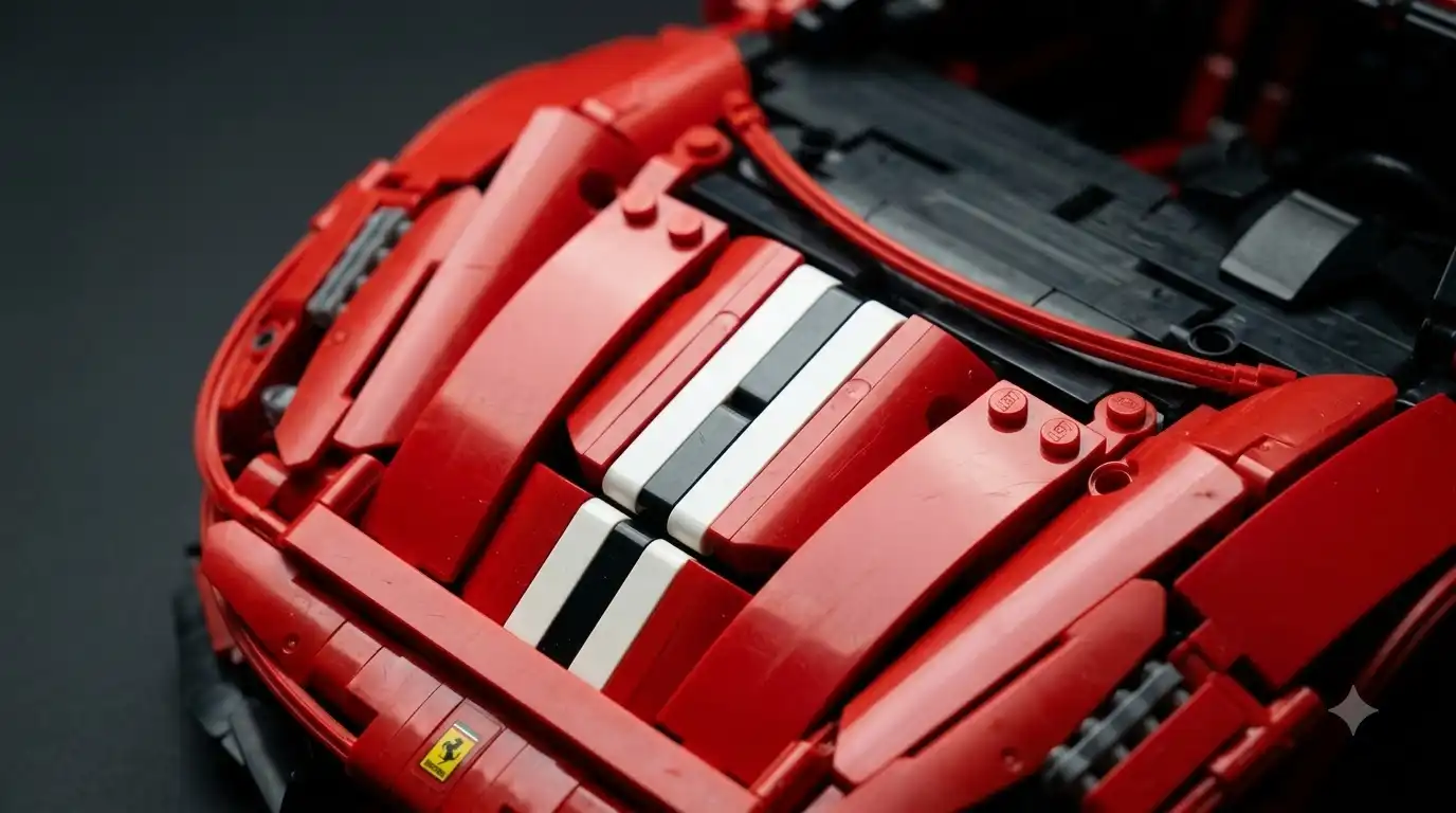 officially licensed CaDA supercar model with branded studs