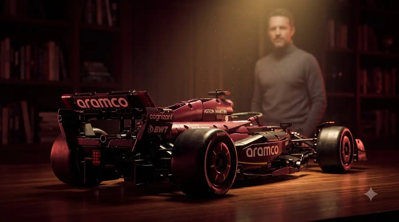 BAV Brick F1 Ferrari SF-25 model in custom burgundy paint finish