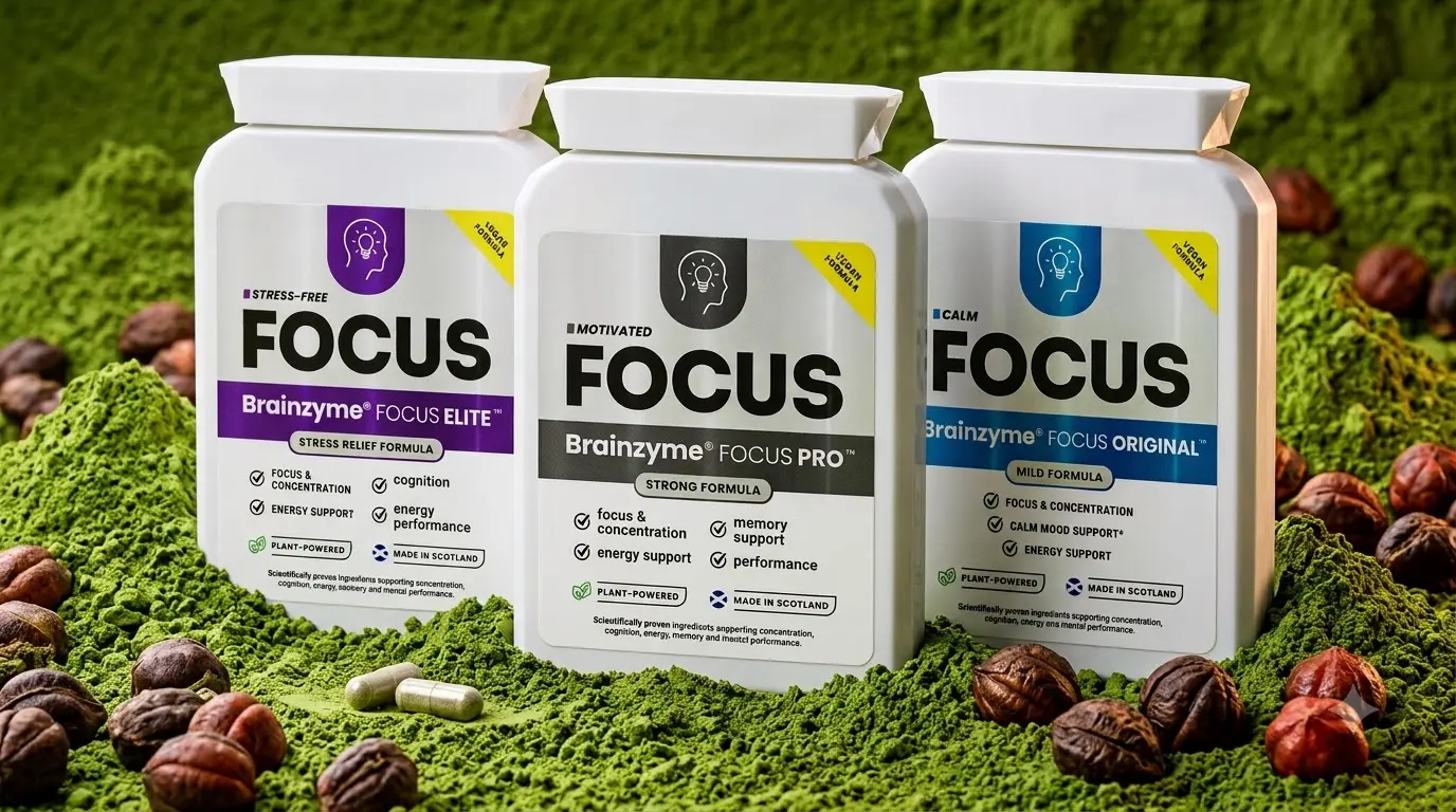 close-up of matcha green tea and guarana seeds used in Brainzyme's formula