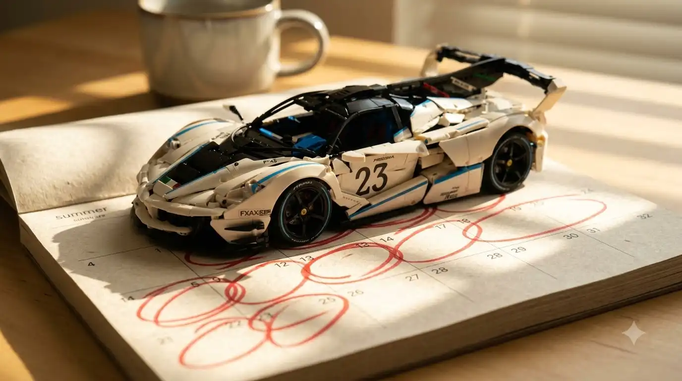 Calendar marking May to August as peak months for BAV Brick promos