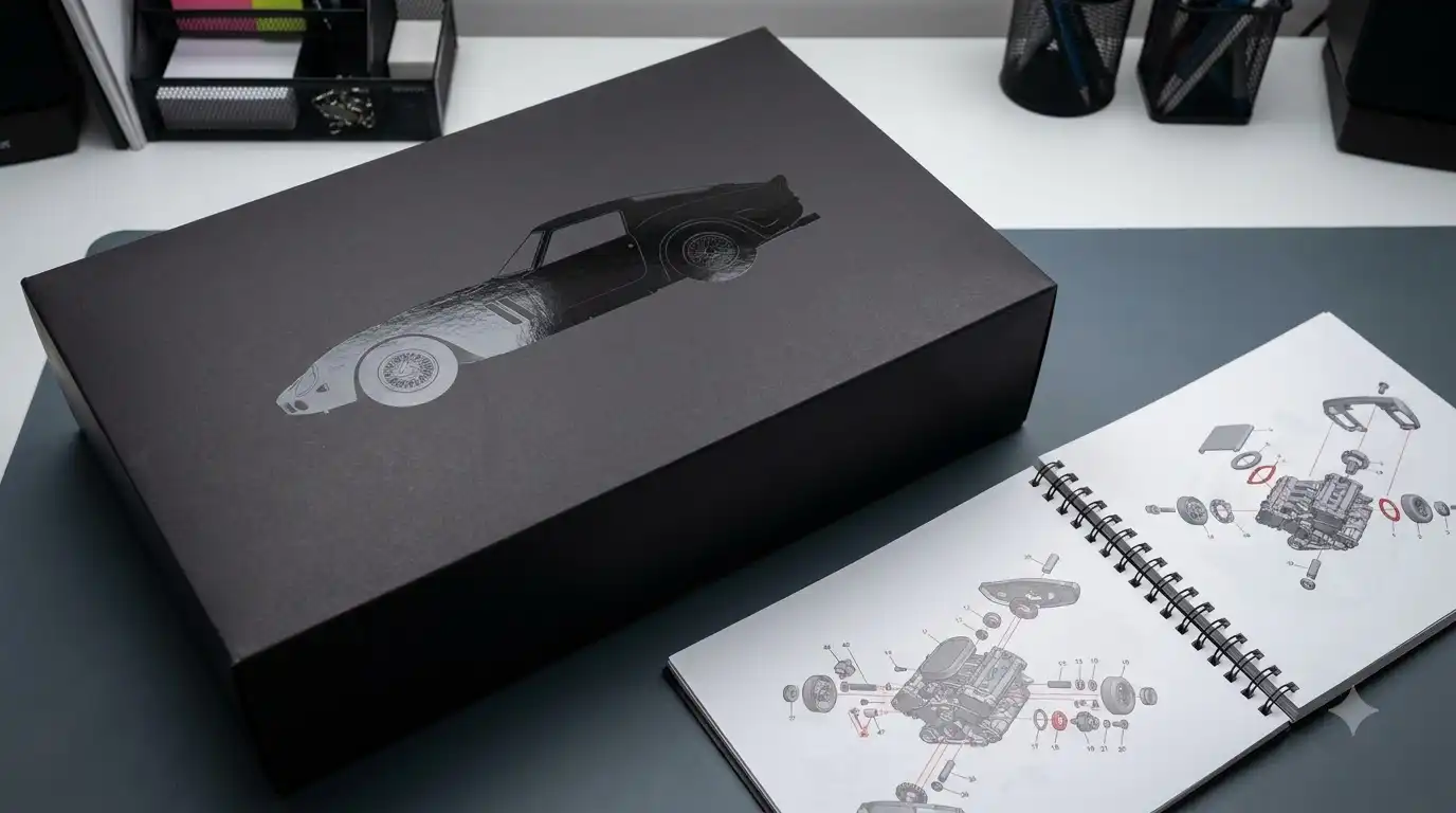 bav brick alfa romeo 33 stradale building set packaging box and instruction manual