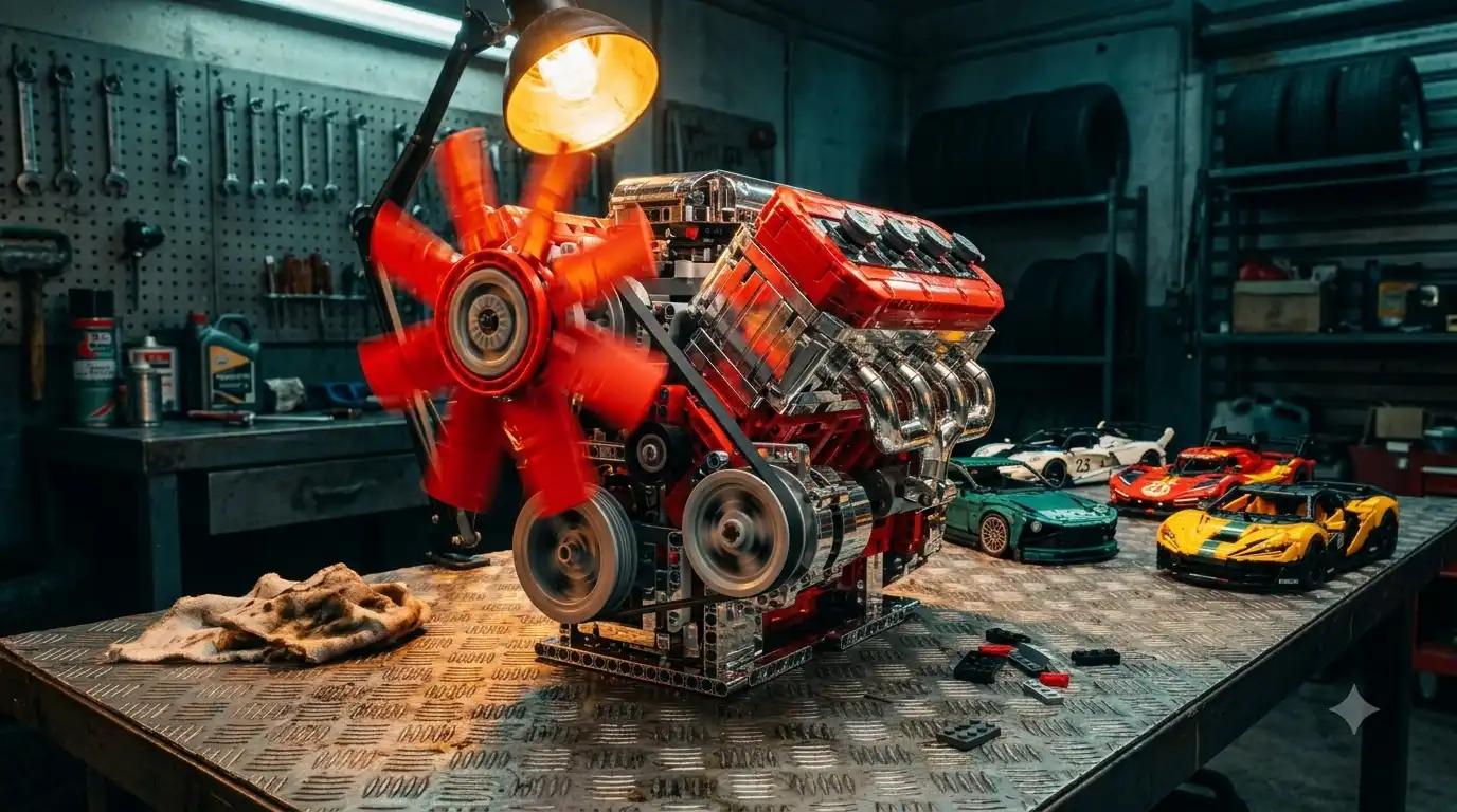 BAV Brick motorized engine kit fully assembled and running