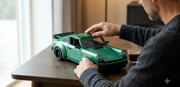 BAV Brick Aston Martin Valour 1:8 scale model finished in emerald green