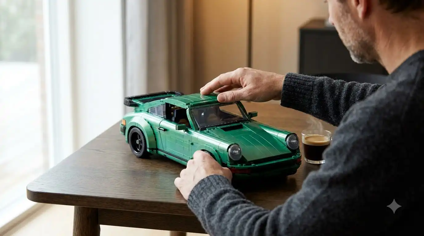 BAV Brick Aston Martin Valour 1:8 scale model finished in emerald green