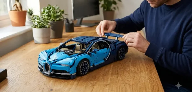BAV BRICK gift for men: finished 1:14 supercar model on a desk
