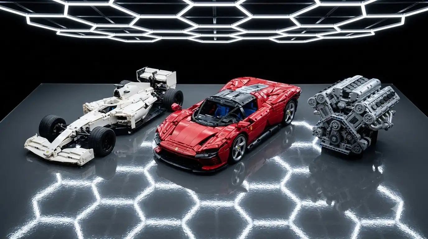 Best BAV Brick set shortlist with F1 car, supercar, and engine kit