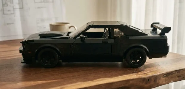 BAV Brick Shelby GT500 1:8 scale model in matte black finish