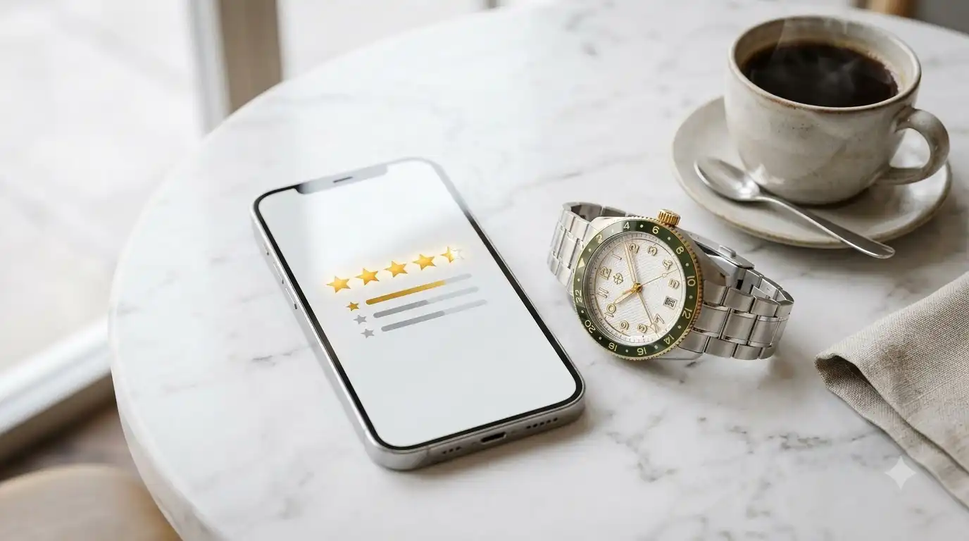 Trustpilot rating summary for Aethelsohn showing a 4.5 score and star split